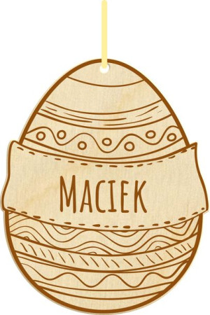 Jajka wielkanocne pisanki zawieszka na wielkanoc z imieniem