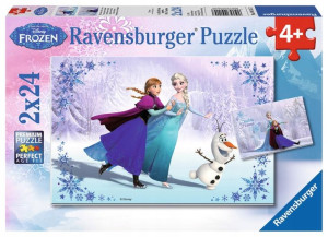 Ravensburger - Puzzle 2 X 24 El. Siostry Na Zawsze - Kraina Lodu 2 - 091157