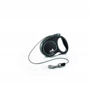 FLEXI Smycz Black Design XS linka 3 m (czarny)