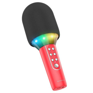 Borofone Mikrofon Do Karaoke Bluetooth Bfk2 Elf Czerwony