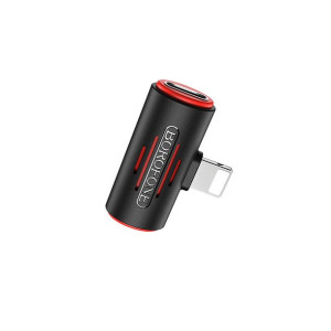 Borofone Adapter Bv6 Audio - Lightning Na 2x Lightning - Czarny