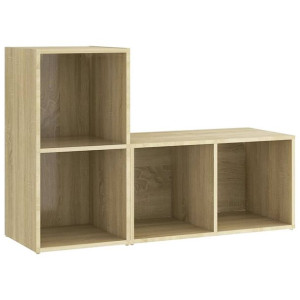 Szafki TV, 2 szt., dąb sonoma, 72x35x36,5 cm, płyta wiórowa