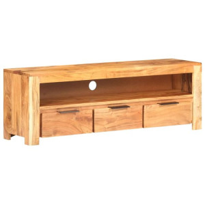 Szafka pod telewizor, 119x30x41 cm, lite drewno akacjowe
