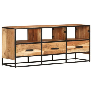Szafka pod telewizor, 110x30x45 cm, lite drewno akacjowe