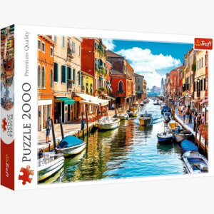 Puzzle 2000 WENECJA Włochy wyspa Murano łodzie