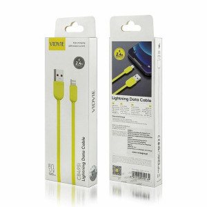 Kabel VIDVIE CB495 USB/Lightning 2.4A, 1.2m żółty BOX