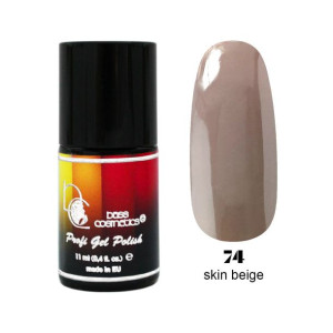 Lakier hybrydowy / żelolakier 74 beżowy naturalny 11 ml / Bass Cosmetics