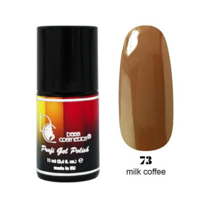 Lakier hybrydowy / żelolakier 73 kawa z mlekiem 11 ml / Bass Cosmetics