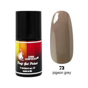 Lakier hybrydowy / żelolakier 72 beżowo-szary 11 ml / Bass Cosmetics