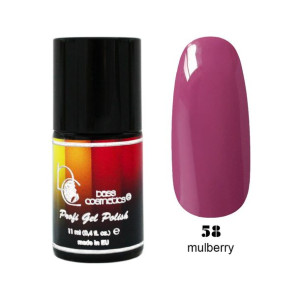 Lakier hybrydowy / żelolakier 58 morwa 11 ml / Bass Cosmetics