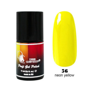 Lakier hybrydowy / żelolakier 56 neonowy żółty 11 ml / Bass Cosmetics