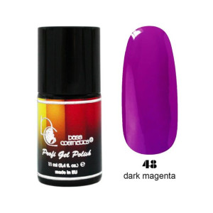 Lakier hybrydowy / żelolakier 48 magenta ciemna 11 ml / Bass Cosmetics