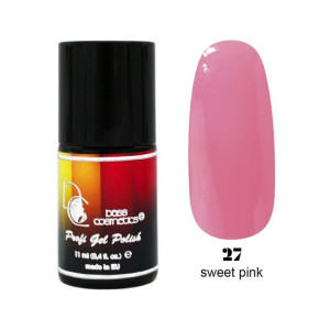 Lakier hybrydowy / żelolakier 27 róż słodki 11 ml / Bass Cosmetics