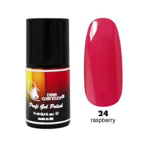 Lakier hybrydowy / żelolakier 24 malinowy 11 ml / Bass Cosmetics