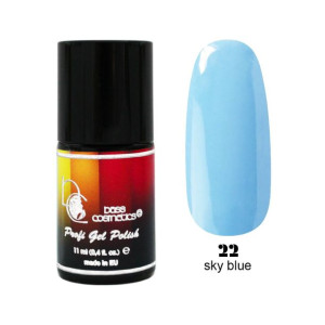Lakier hybrydowy / żelolakier 22 błękitny 11 ml / Bass Cosmetics