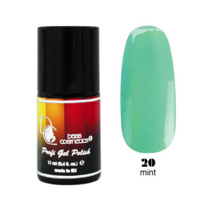 Lakier hybrydowy / żelolakier 20 miętowy 11 ml / Bass Cosmetics