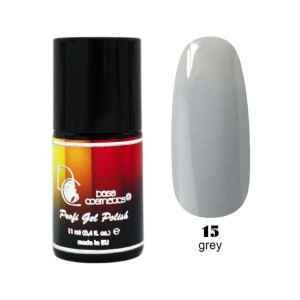 Lakier hybrydowy / żelolakier 15 szary 11 ml / Bass Cosmetics