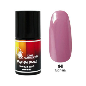 Lakier hybrydowy / żelolakier 14 fuksja 11 ml / Bass Cosmetics