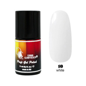 Lakier hybrydowy / żelolakier 10 biały mleczny 11 ml / Bass Cosmetics
