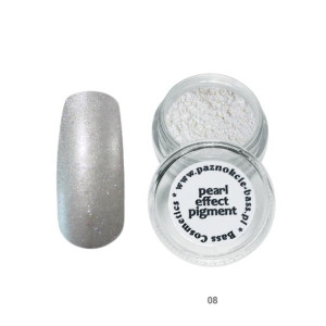 Pigment perłowy 7 ml efekt syrenki mgiełka srebrno-biała / Bass Cosmetics