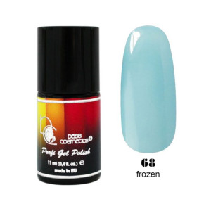 Lakier hybrydowy / żelolakier 68 błękitno-szary 11 ml / Bass Cosmetics