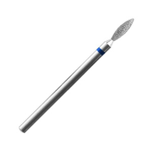 Frez diamentowy HQ - płomień do usuwania skórek niebieski / Bass Cosmetics