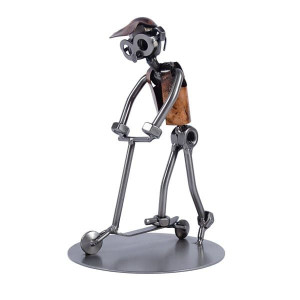 Metalowa figurka Hulajnoga