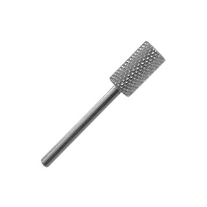 Frez stalowy srebrny - walec / Bass Cosmetics