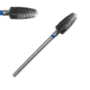 Frez carbide HQ - pocisk / bullet niebieski / Bass Cosmetics
