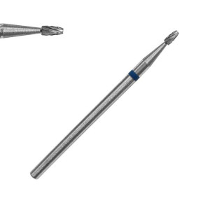 Frez carbide HQ - stożek mini niebieski / Bass Cosmetics