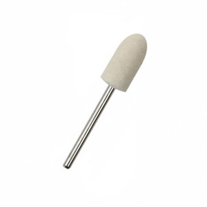 Frez filcowy do polerowania - cylinder zaokrąglony wąski / Bass Cosmetics