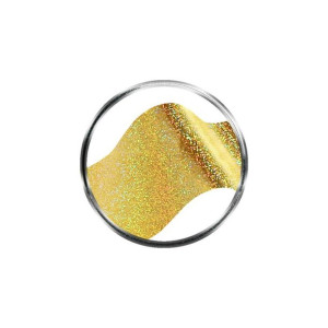 Folia transferowa złota, holo pył - 0.5 m / Bass Cosmetics