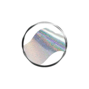 Folia transferowa srebrna, holo matrix - 0.5 m / Bass Cosmetics