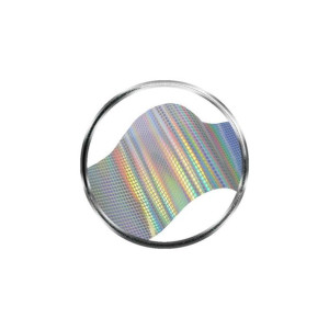 Folia transferowa srebrna, holo kostki - 0.5 m / Bass Cosmetics