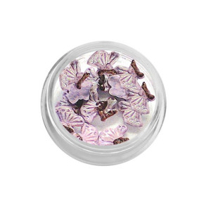 Motylki ceramiczne - wrzosowe / Bass Cosmetics