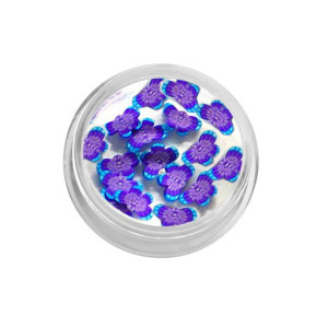 Motylki ceramiczne - fioletowe / Bass Cosmetics