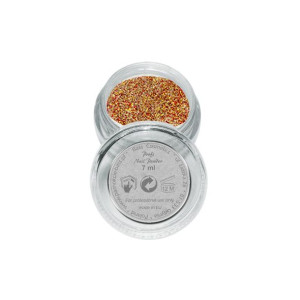 Proszek / puder akrylowy kolorowy brokatowy - B37 brązowy złoty 7 ml / Bass