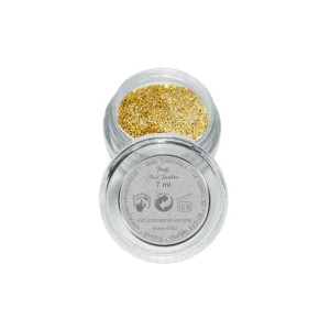 Proszek / puder akrylowy kolorowy brokatowy - B31 złoty metaliczny 7 ml / B