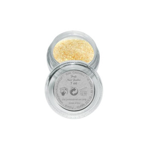 Proszek / puder akrylowy kolorowy brokatowy - B30 złoty holograficzny 7 ml