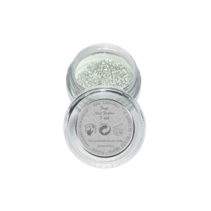 Proszek / puder akrylowy kolorowy brokatowy - B26 srebrny metaliczny 7 ml /