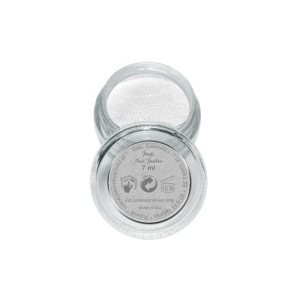 Proszek / puder akrylowy kolorowy brokatowy - B24 srebrny pył 7 ml / Bass C