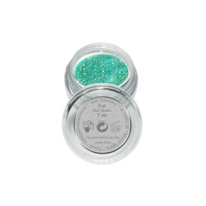 Proszek / puder akrylowy kolorowy brokatowy - B17 turkusowy 7 ml / Bass Cos