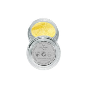 Proszek / puder akrylowy kolorowy brokatowy - B14 żółty 7 ml / Bass Cosmeti