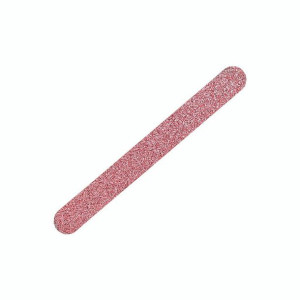 Pilnik brokatowy prosty 150' - różowy / Bass Cosmetics