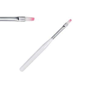 Pędzel biały T - wąski do zdobień / Bass Cosmetics