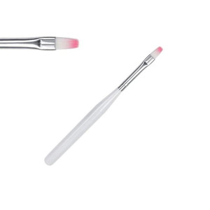 Pędzel biały T - szeroki do zdobień / Bass Cosmetics