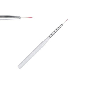 Pędzel biały T - liniowy maxi do zdobień / Bass Cosmetics