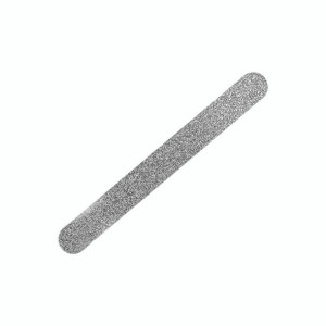 Pilnik brokatowy prosty 150' - srebrny / Bass Cosmetics