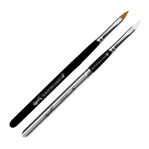 Pędzel do modelowania żelu Classic - koci język '6 żółty / Bass Cosmetics