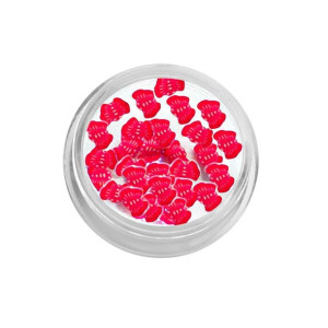 Motylki ceramiczne - czerwone / Bass Cosmetics